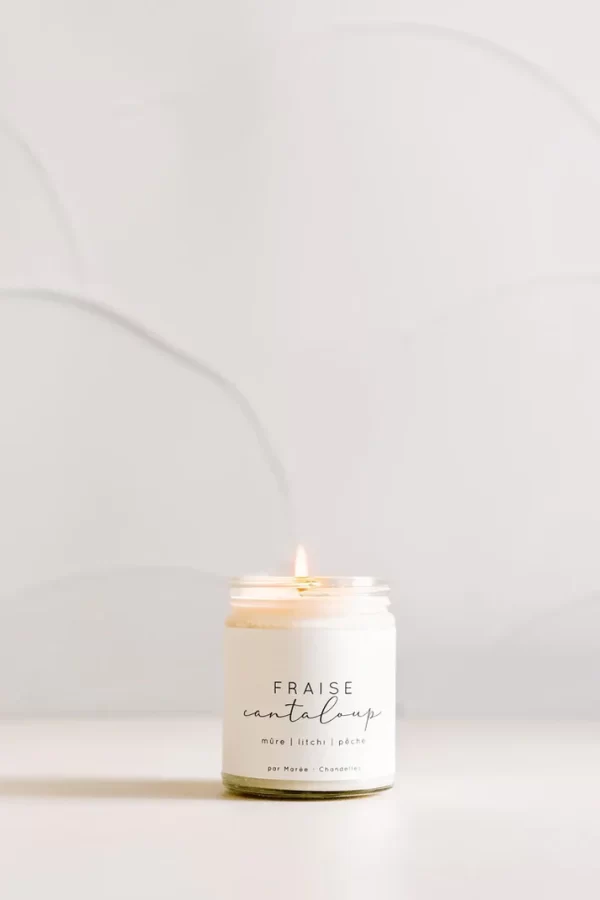 Chandelle à la fraise & cantaloup
